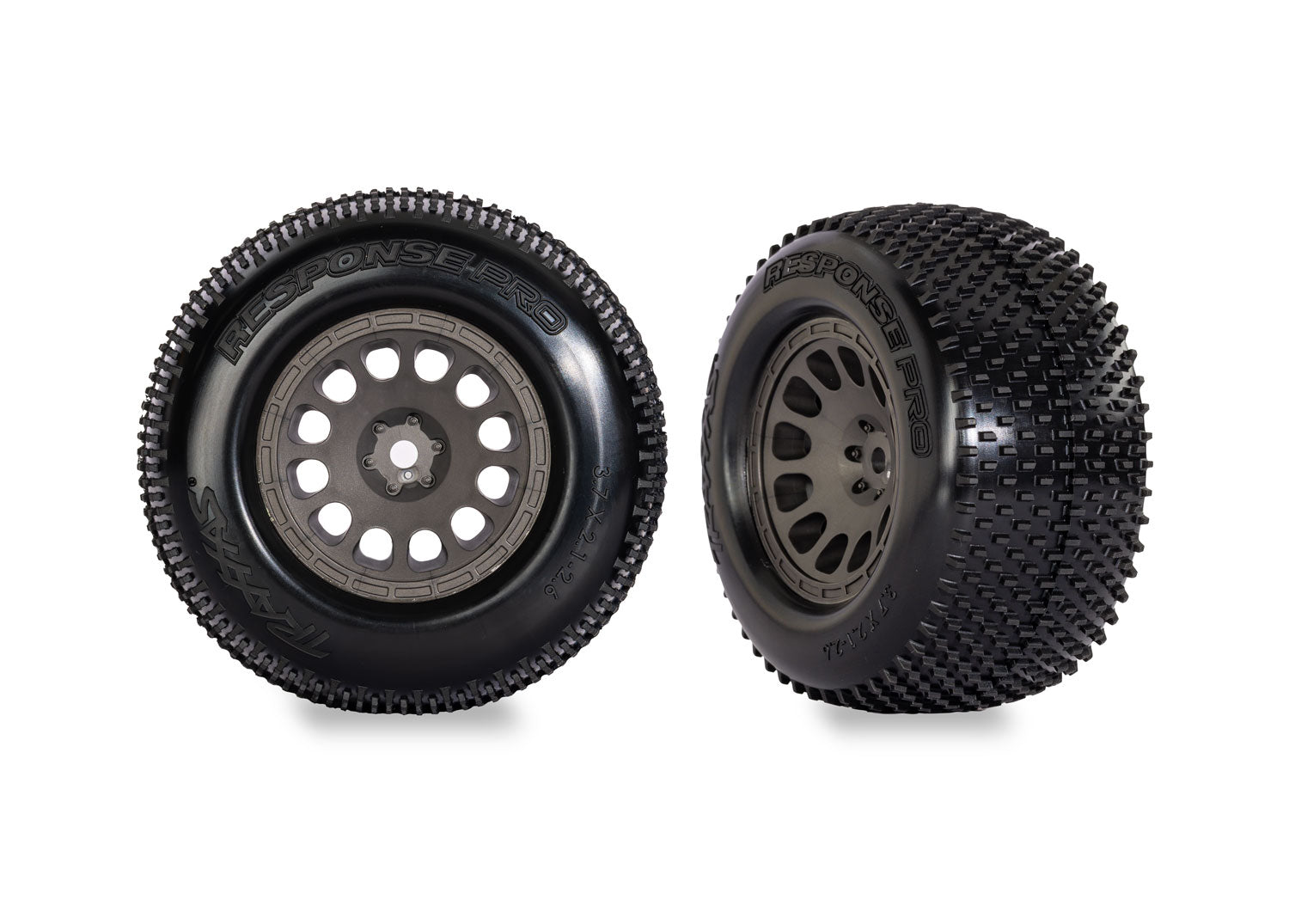 Traxxas Gray Mini XRT Wheels w/ Response Pro Tires (2) - - Traxxas