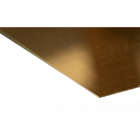 K&S Brass Sheet: 0.010" Thick x 6" Wide x 12" Long (1 Piece) - Metal - K&S Precision Metals