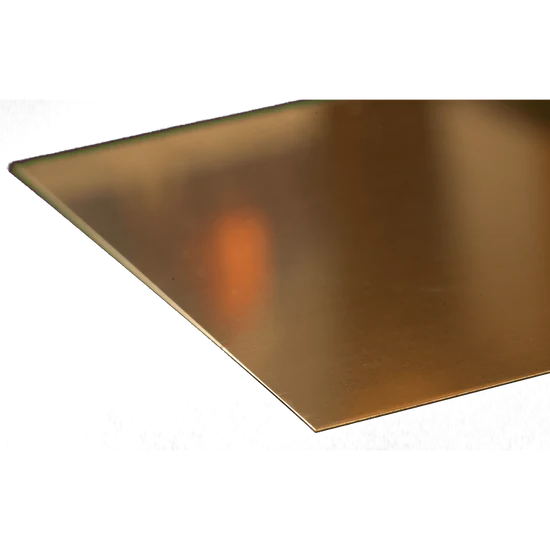 K&S Brass Sheet: 0.016" Thick x 6" Wide x 12" Long (1 Piece) - Metal - K&S Precision Metals