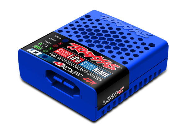Traxxas Charger, EZ-Peak®, USB-C, 40W, NiMH/LiPo with iD® Auto Battery Identification - - Traxxas