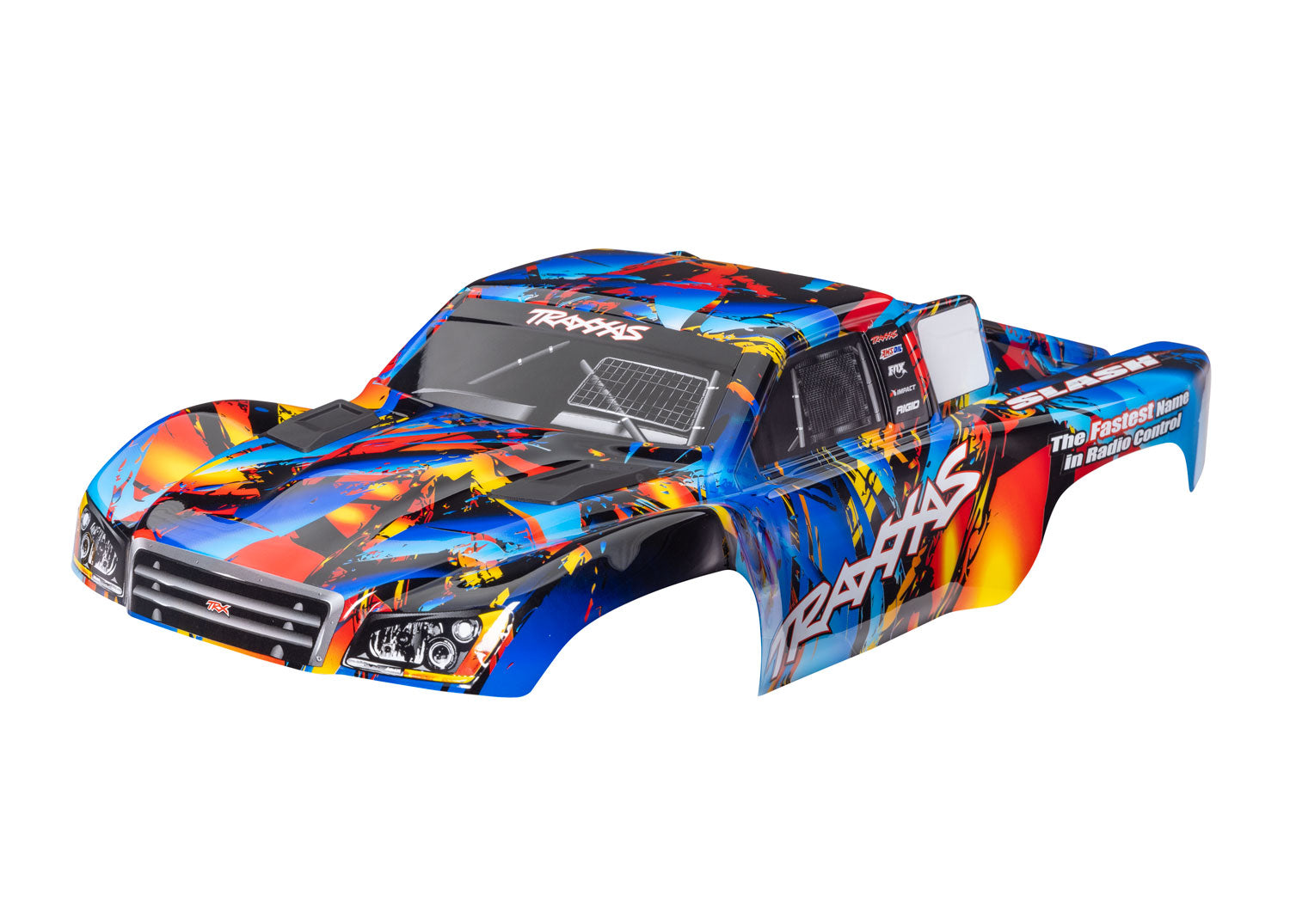 Traxxas Body Slash 4X4/Vxl/2Wd Rock N Roll Paint (ClipLess) - - Traxxas