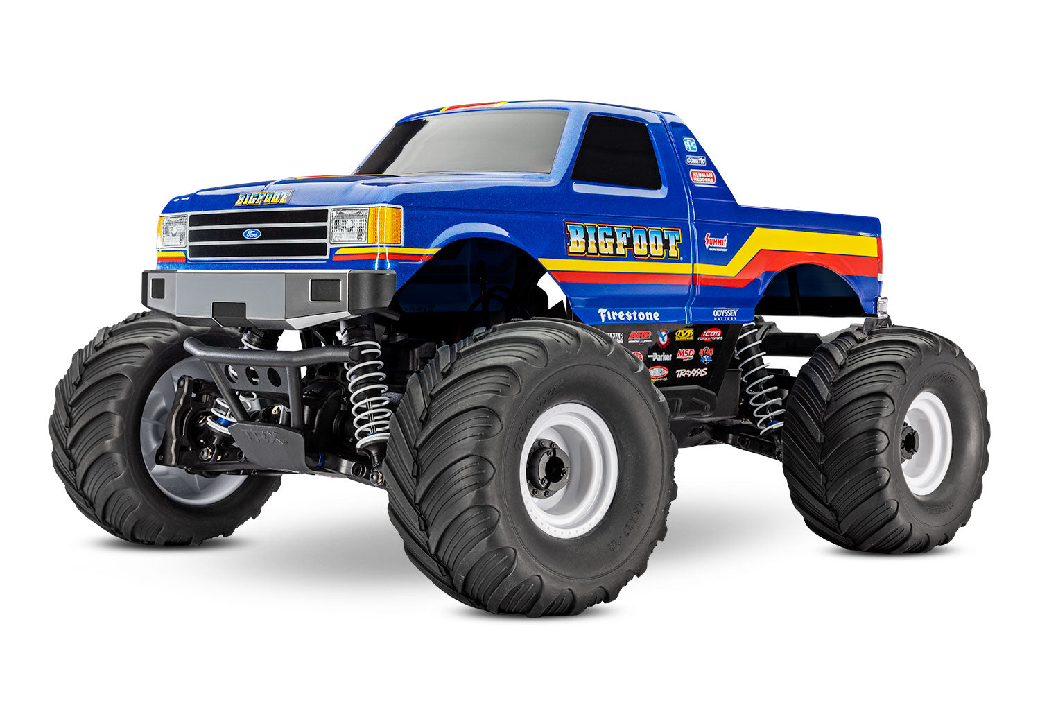 Traxxas Bigfoot® BL-2s™ 1/10 RTR 4WD Brushless Monster Truck (Blue) w/BL-2s ESC & TQ 2.4GHz Radio - - Traxxas