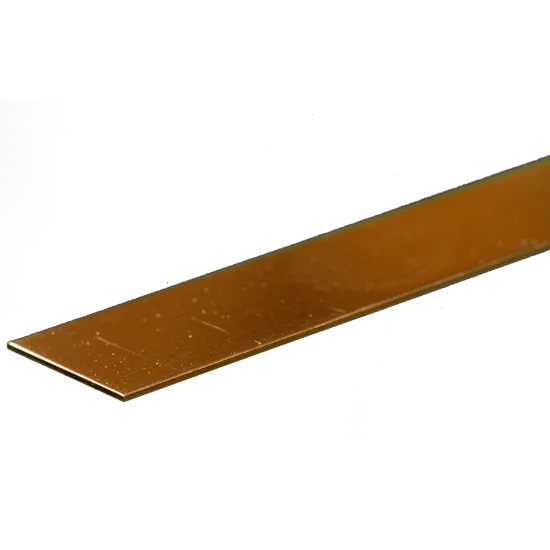 K&S Brass Strip: 0.025" Thick x 3/4" Wide x 12" Long (1 Piece) - Metal - K&S Precision Metals