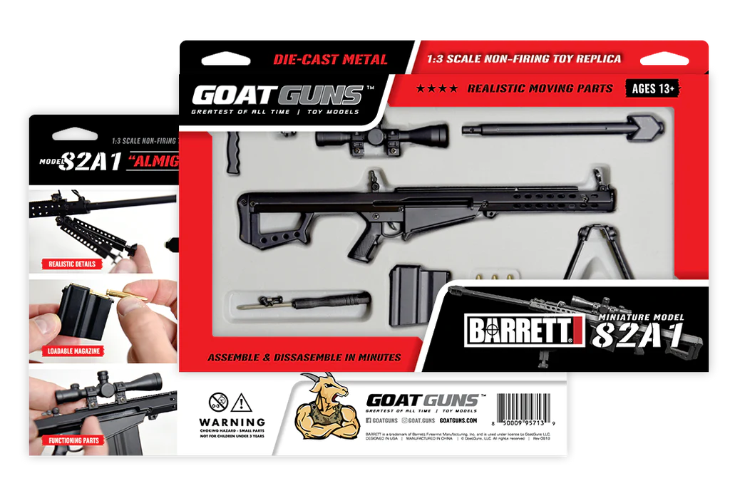 Goat Guns 1:3 Scale .50cal Model - Black - stpatty - goat guns