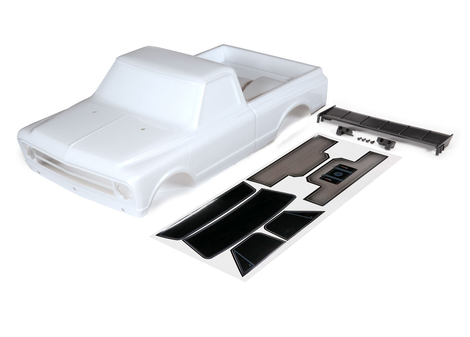 Traxxas BODY C10 WHITE INCLUDES WING AND DECALS - stpatty - Traxxas