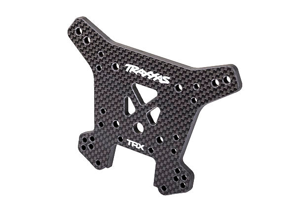 TRAXXAS rear Shock tower 5mm (carbon fiber) (fits Sledge®) - - Traxxas