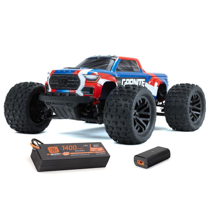 Arrma 1/18 GRANITE GROM MEGA 380 Brushed 4X4 Monster Truck RTR with Battery & Charger - - Horizon Hobbies, Inc.