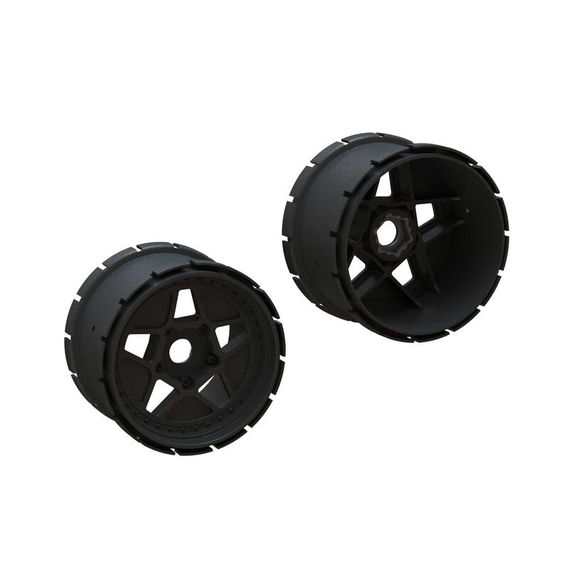 ARRMA MT Wheels, 4.9in 24mm Hex (2) - - Horizon Hobbies, Inc.