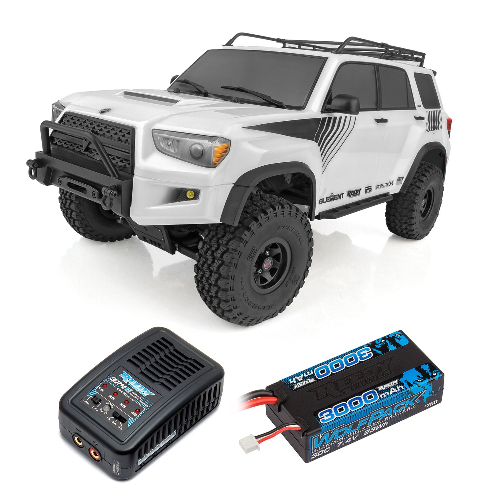 Element RC Enduro Trailrunner 4x4 RTR 1/10 Rock Crawler Combo w/2.4GHz Radio, Battery & Charger - RC Car - Associated Electrics INC