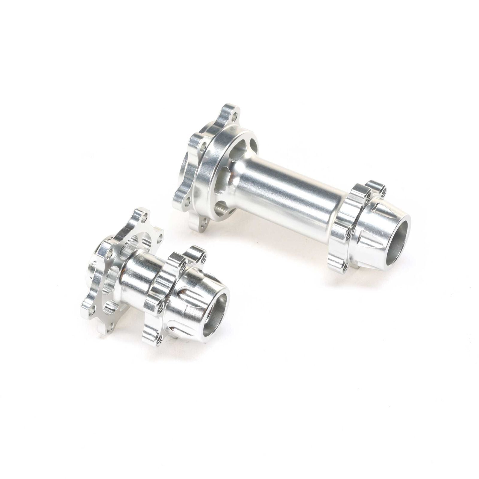 Promoto-MX Aluminum Hub Set, Machined, Silver - - Horizon Hobbies, Inc.