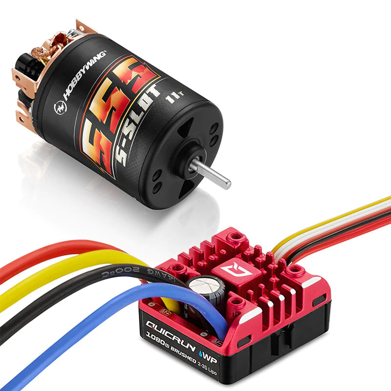 Hobbywing QuicRun Waterproof 1080 G2 ESC/Motor Rock Crawling 540 Combo - - Horizon Hobbies, Inc.