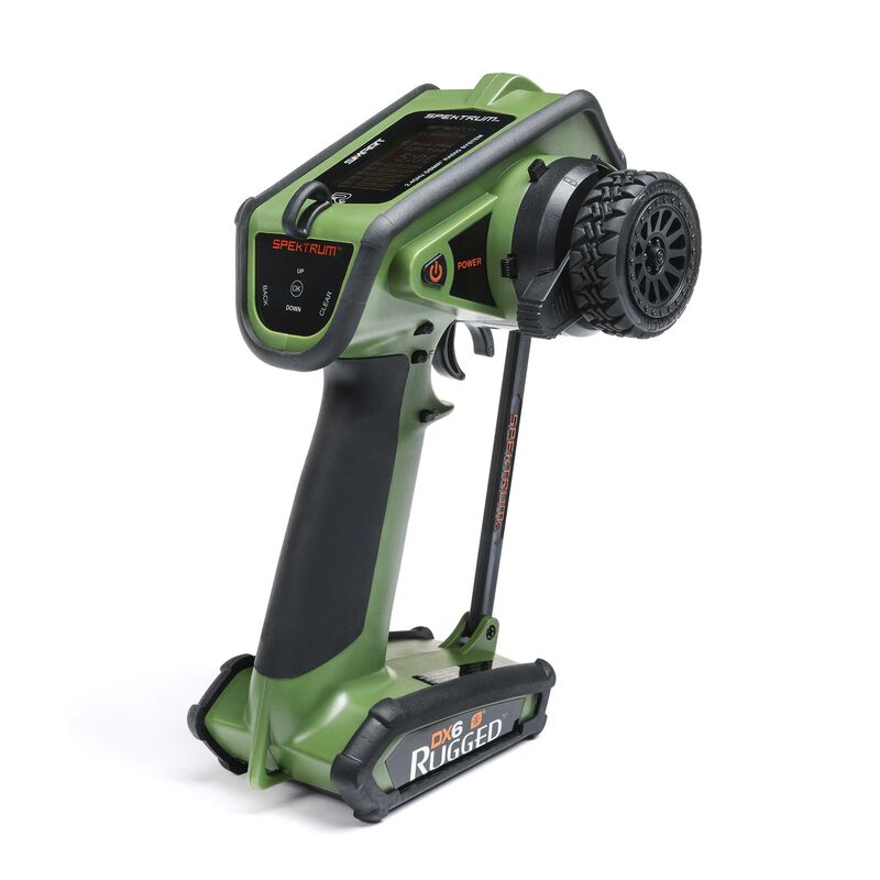 Spektrum DX6 Rugged 6-Channel DSMR Transmitter Only (Green) - - Horizon Hobbies, Inc.