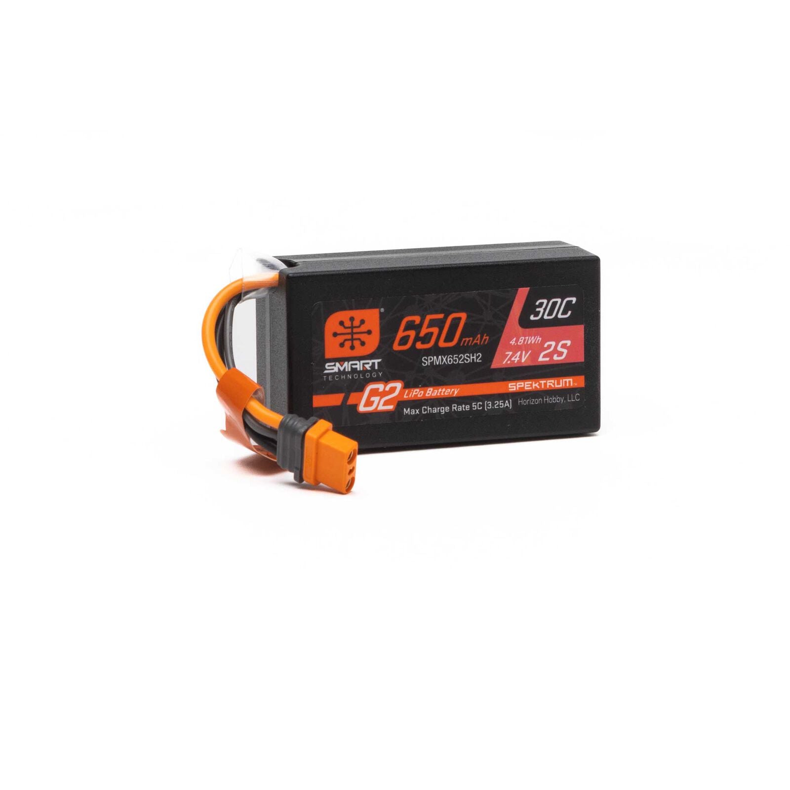 SPEKTRUM 650mAh 2S 7.4V Smart G2 30C LiPo; IC2 - stpatty - Horizon Hobbies, Inc.