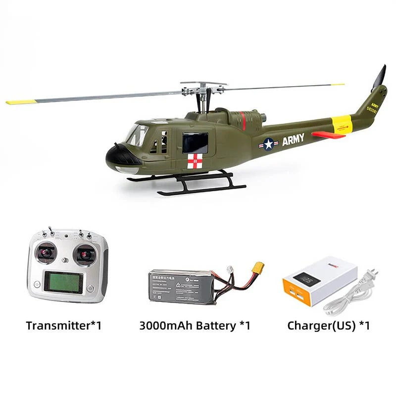 FlyWing UH-1 Huey V4 Scale Helicopter RTF - - Fly Wing