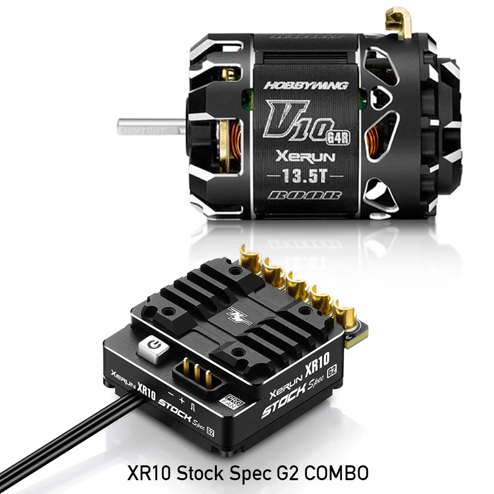 Hobbywing XR10 Stock Spec G2 Sensored Brushless ESC/V10 G4R Motor Combo (17.5T) - stpatty - HobbyWing North America