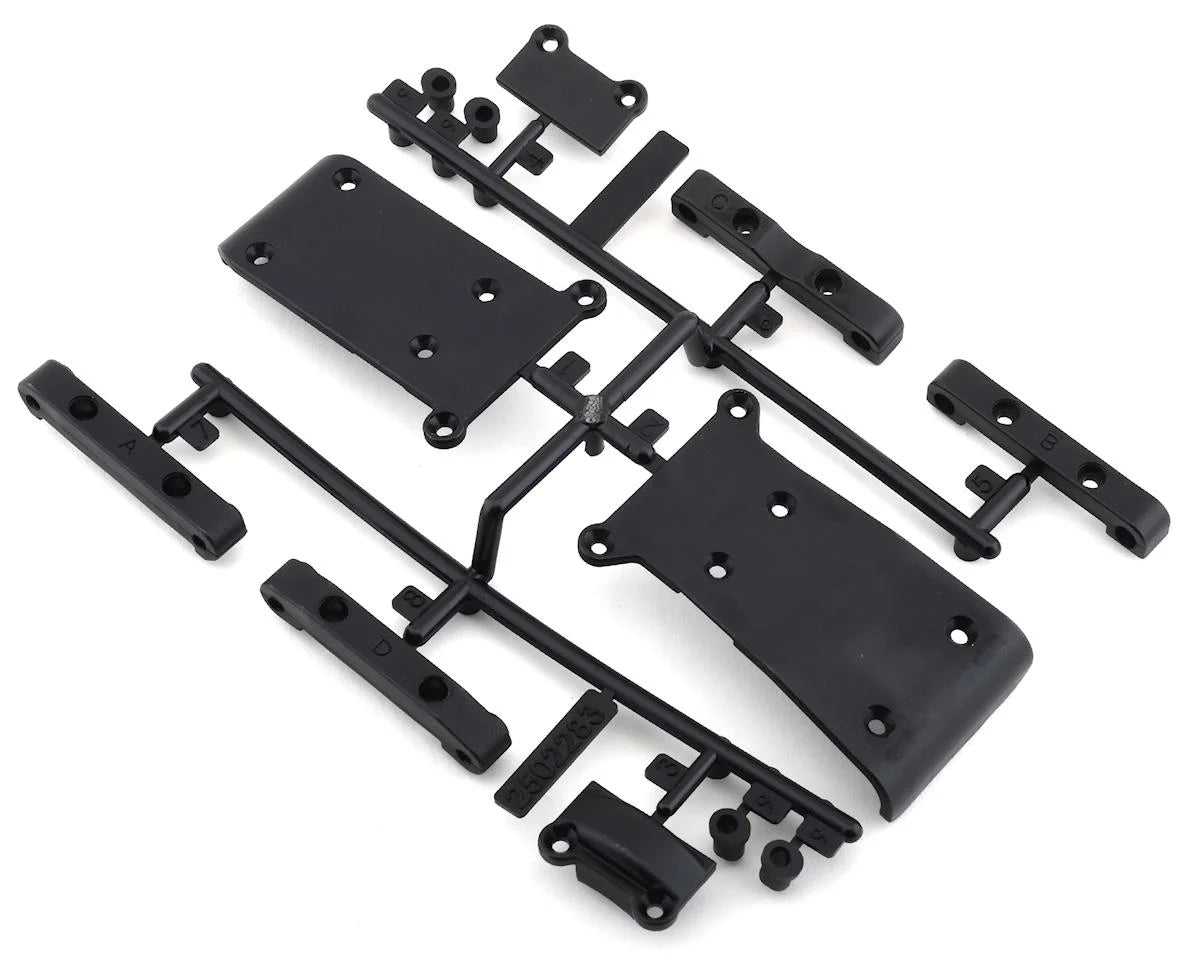 Team Associated Reflex 14B/14T Skid Plate & Arm Mount Set - stpatty - AMain Distributing