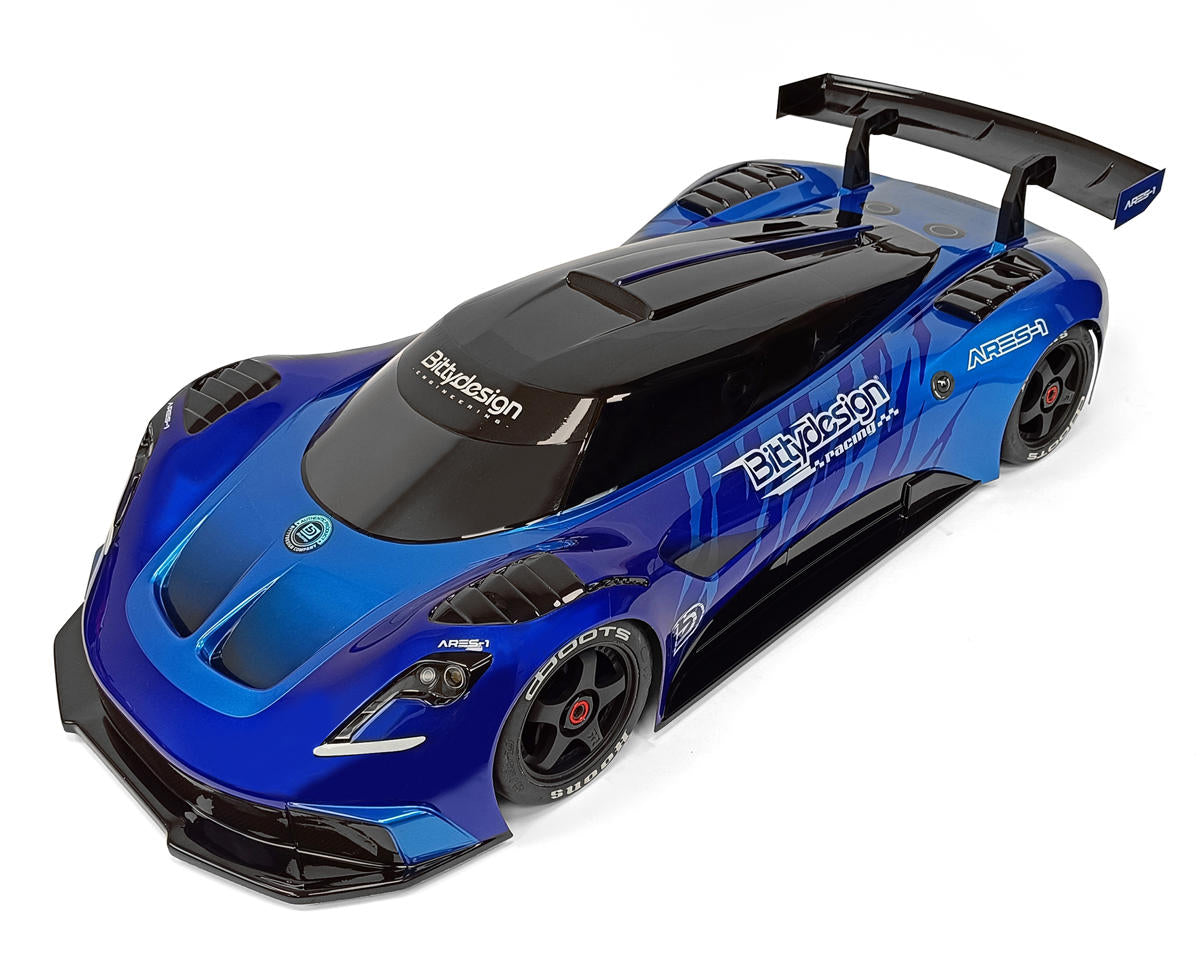 Bittydesign ARES-1 1/7 Supercar Body (Clear) (1.5mm) (Arrma InfractionV2/Limitless) - - AMain Distributing