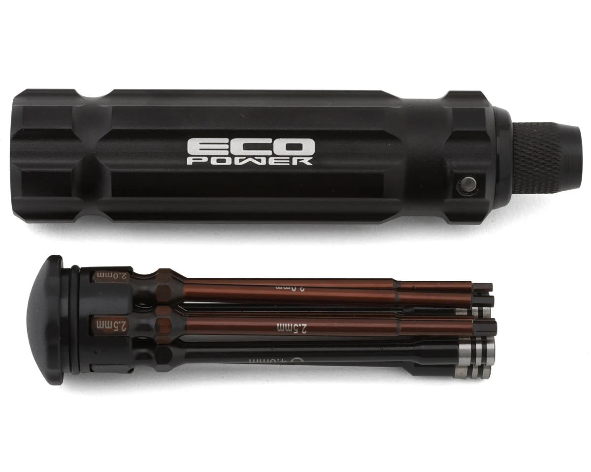 EcoPower 8 Piece 1/4" Hex & Nut Driver Set (.050", 1.5, 2.0, 2.5mm Hex & 4.0, 5.5, 7mm Nut Driver) - stpatty - AMain Distributing