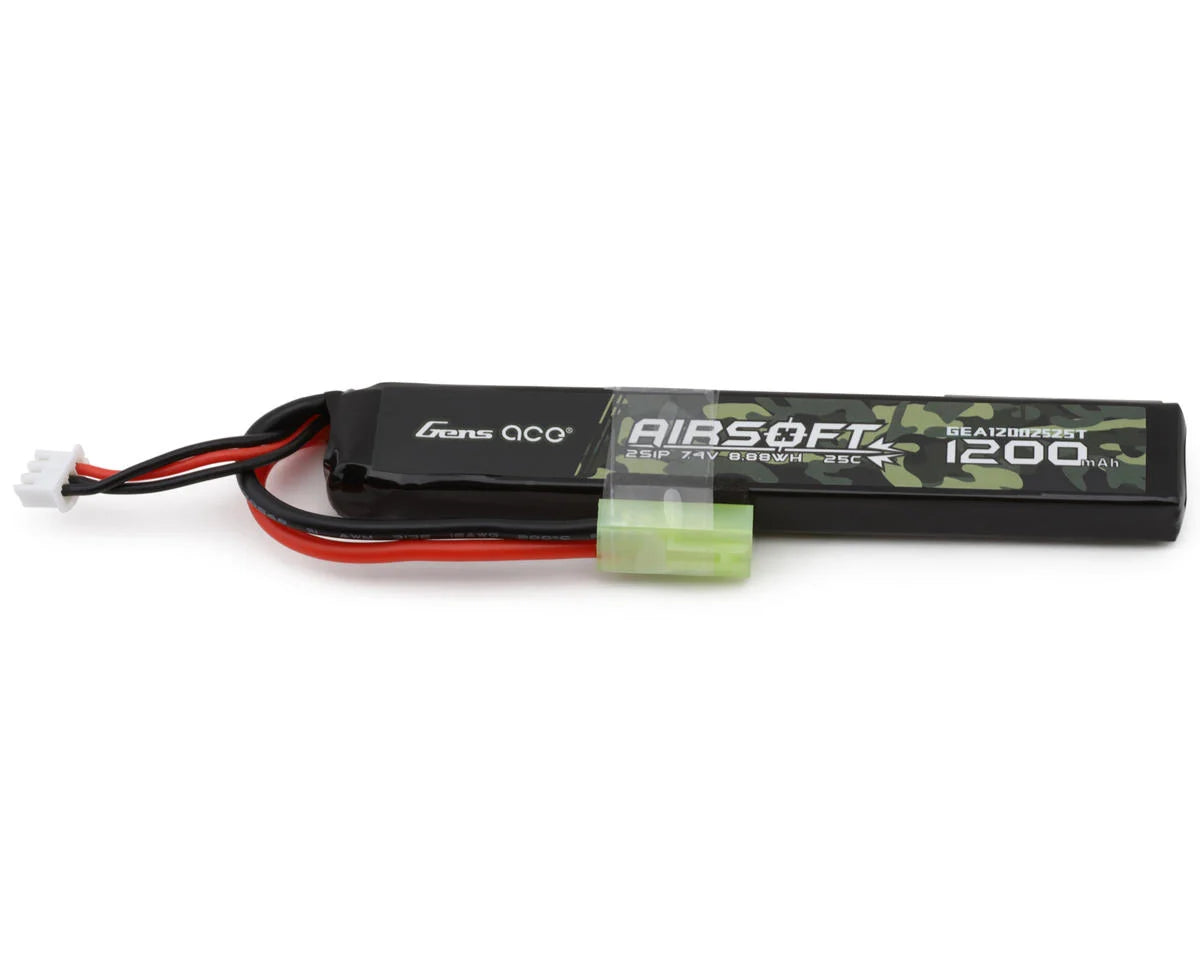 Gens Ace 2S 25C Airsoft LiPo Battery (7.4V/1200mAh) w/Tamiya Connector