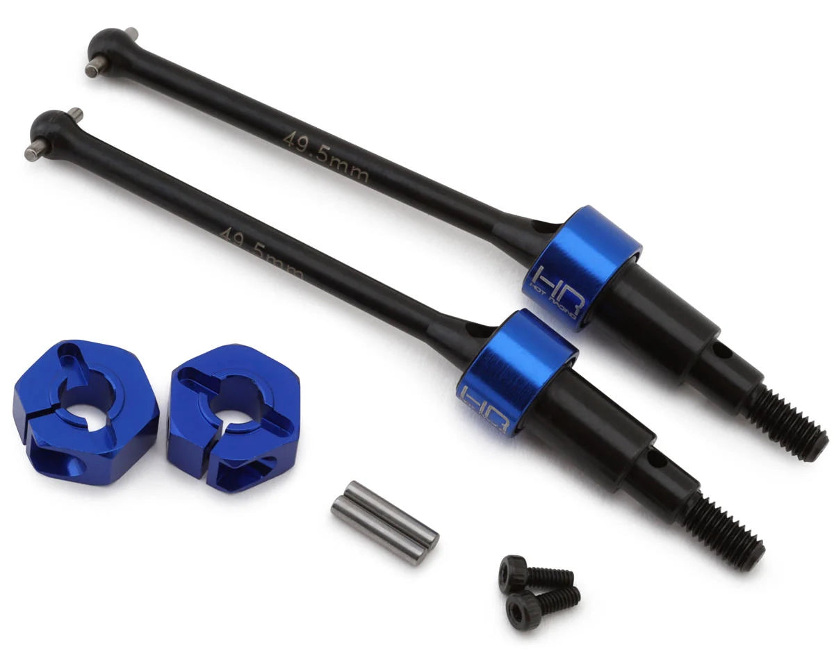 Hot Racing Arrma Grom HD Steel Rear Drive Shaft Set (Blue) (2) (49.5mm) - stpatty - AMain Distributing