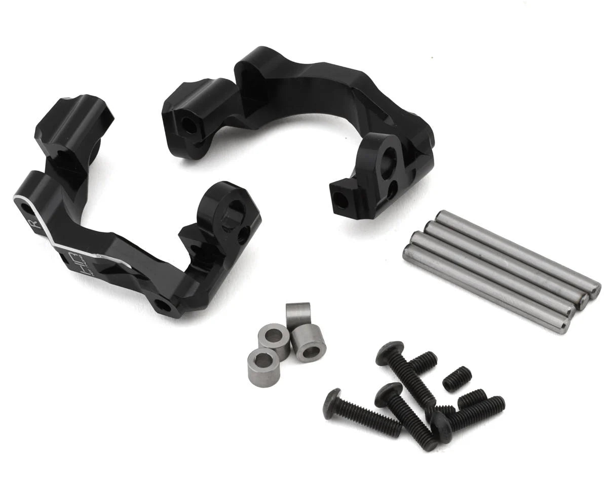 Hot Racing Aluminum Front Caster Blocks for Traxxas® Mini Maxx® (Black) (2) - - AMain Distributing