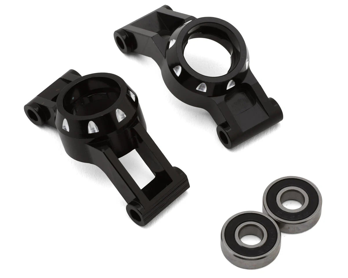 Hot Racing Aluminum Axle Carriers for Traxxas® Mini Maxx® (Black) w/HD Bearings - - AMain Distributing
