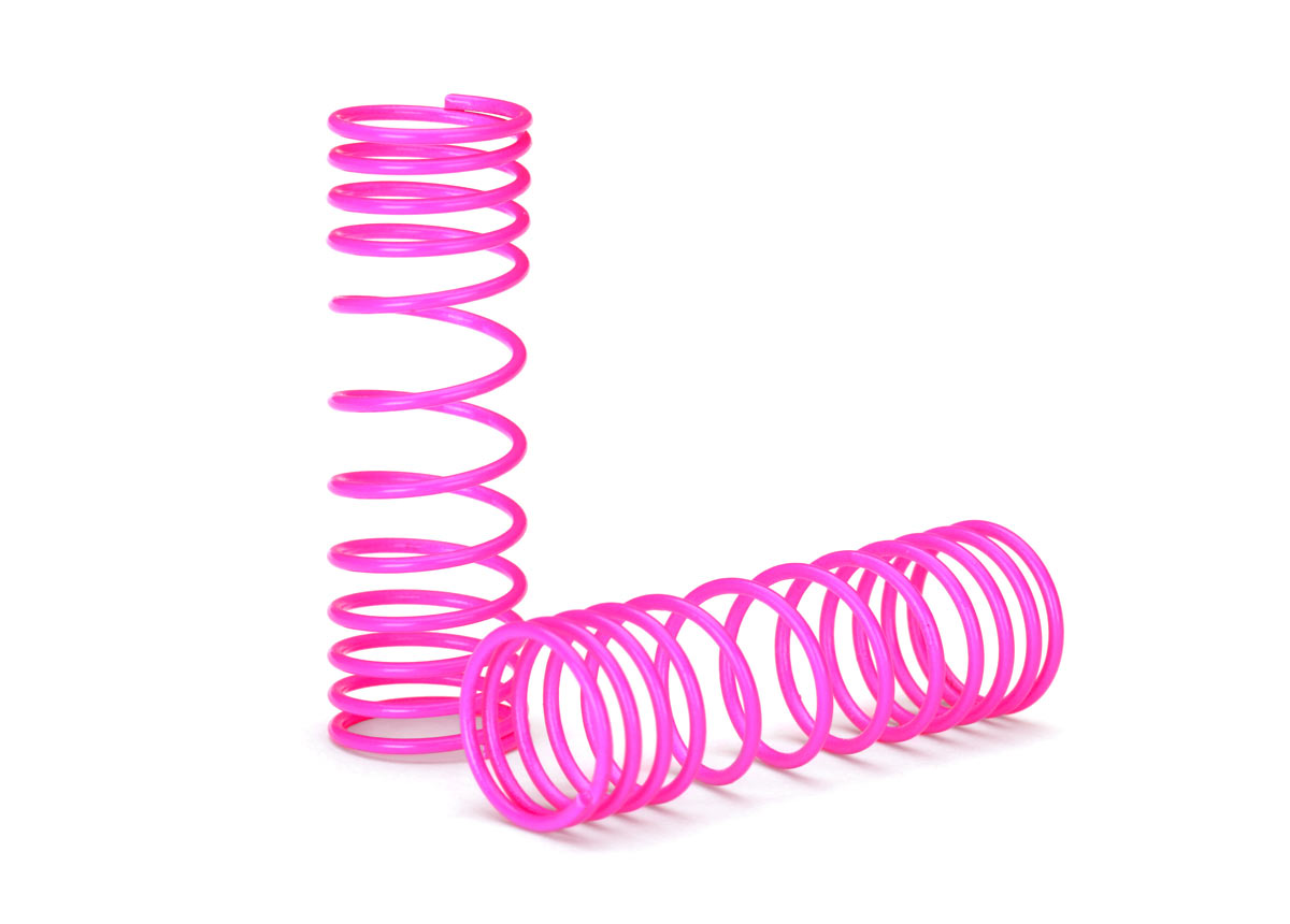 Traxxas SPRINGS FRNT PRGRSV RATE PINK - - Traxxas