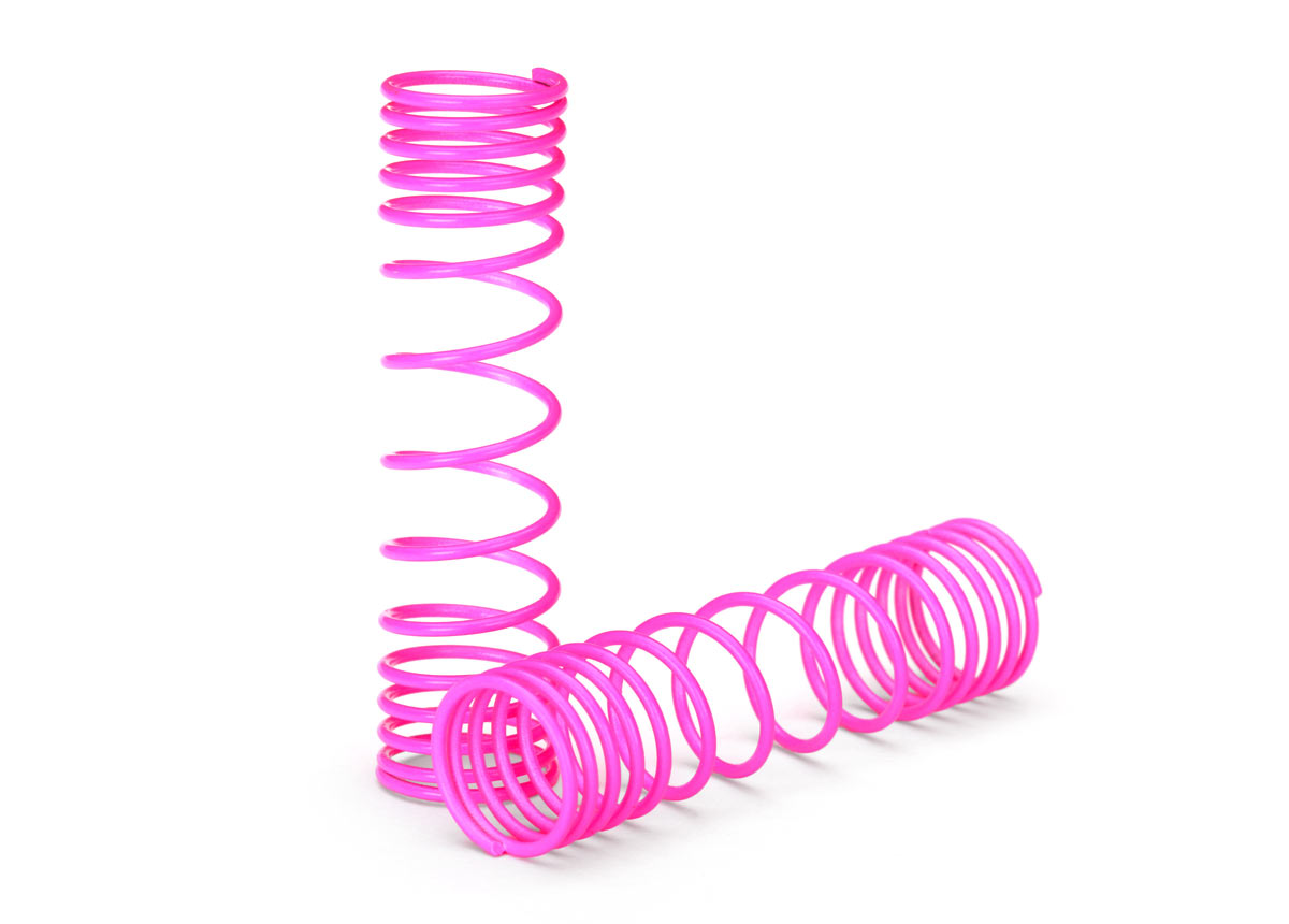 Traxxas SPRINGS REAR PRGRSV RATE PINK - - Traxxas