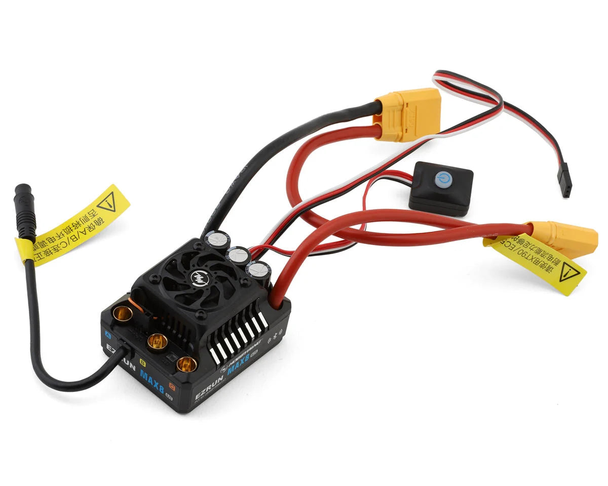 Hobbywing EZRun Max8 G2s 1/8 Waterproof Brushless ESC w/XT90 Plug - - AMain Distributing