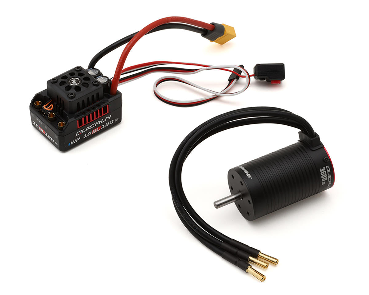 Hobbywing QuicRun 10BL120 G2 Sensorless Brushless ESC/3660SL Motor Combo - - HobbyWing North America