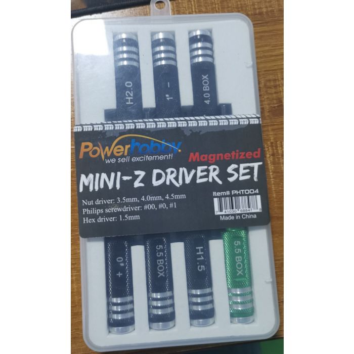 POWER HOBBY Magentized Kyosho Mini-Z Tools Driver Set - - HRP Distributing, Inc.