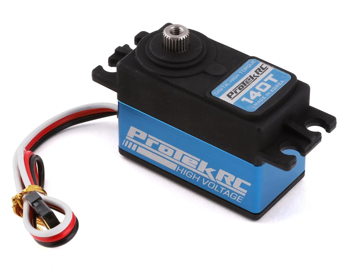 ProTek RC 140T Low Profile High Torque Metal Gear Servo (High Voltage) - - AMain Distributing