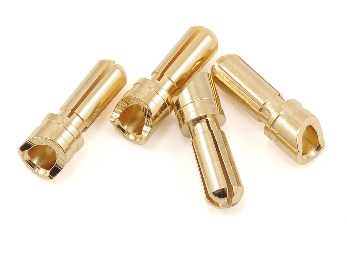 ProTek RC 3.5mm "Super Bullet" Gold Connectors (4 Male) - - AMain Distributing