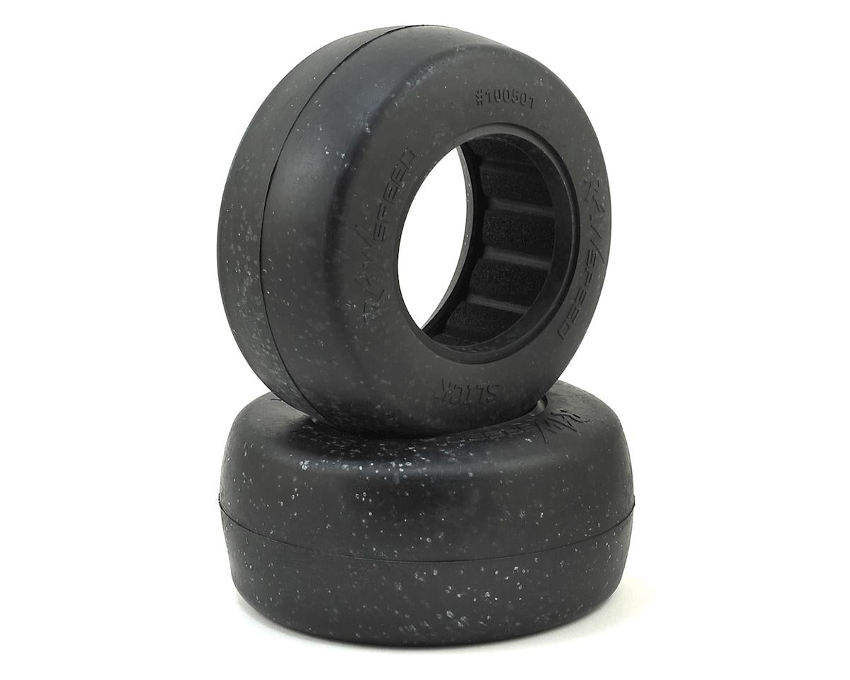 Raw Speed RC Slick Short Course No Prep Drag Racing Tires (2) (Clay) - - AMain Distributing