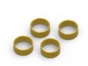 HPI Racing Wheel Weight Set (Brass / 4pcs), for Venture18