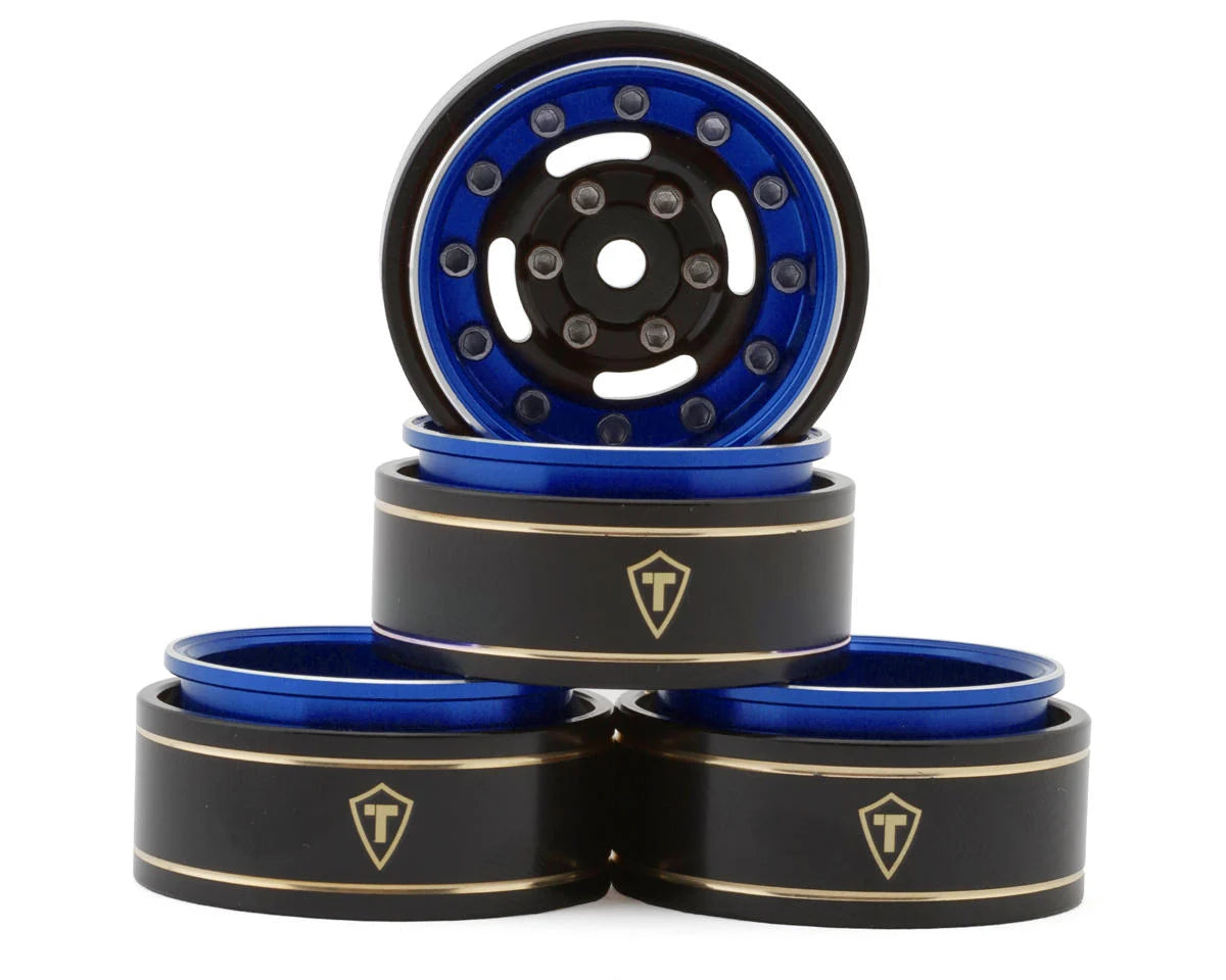 Treal Hobby Type F 1.0" Deep Dish Beadlock Wheels (4) (27g) - stpatty - AMain Distributing