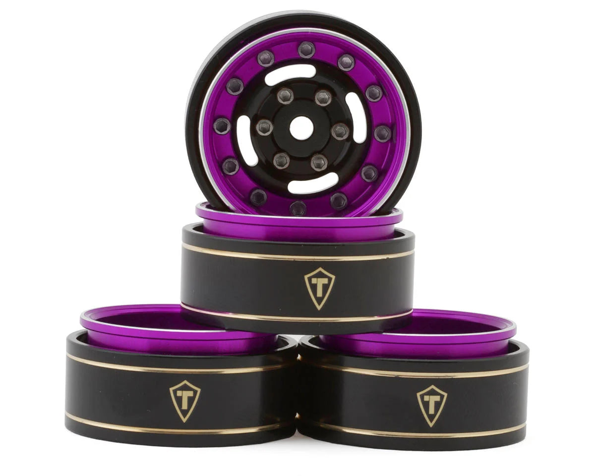 Treal Hobby Type F 1.0" Deep Dish Beadlock Wheels (4) (27g) - stpatty - AMain Distributing