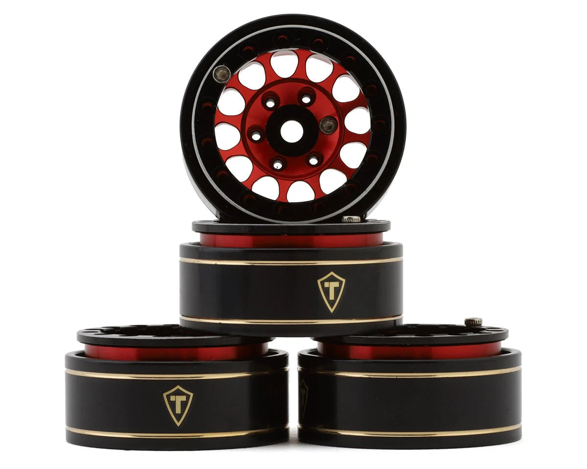 Treal Hobby Type I 1.0" Classic 12-Spoke Beadlock Wheels (4) (27.2g) - - AMain Distributing
