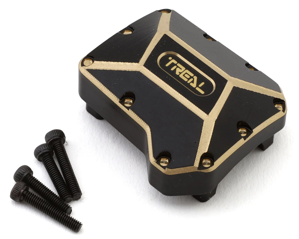 Treal Hobby Brass Differential Cover for Traxxas TRX-4 (Black) (70g) - - AMain Distributing