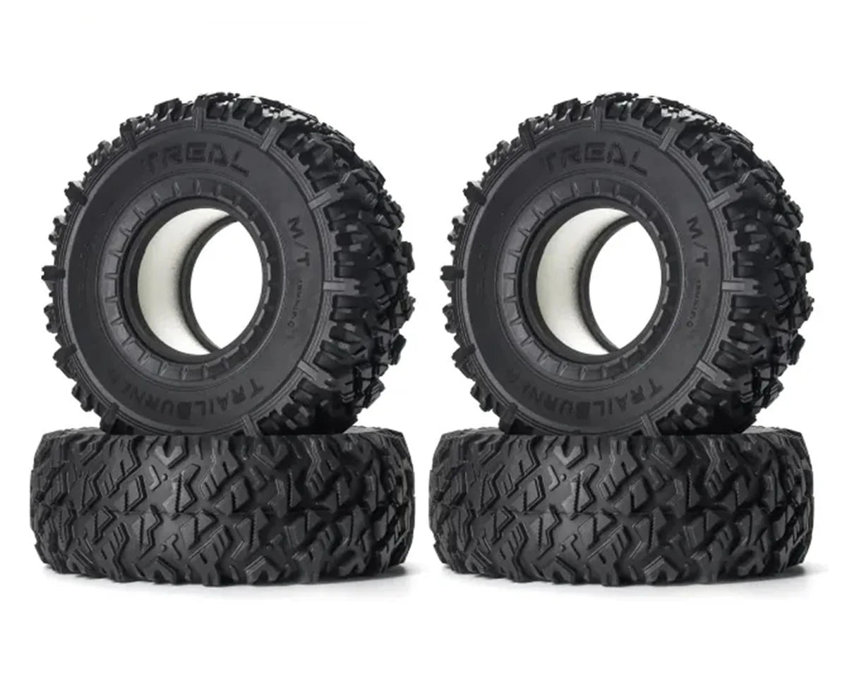 Treal Hobby Trailburner 1.9" Rubber Rock Crawler Tires (4) w/Foam Inserts - stpatty - AMain Distributing