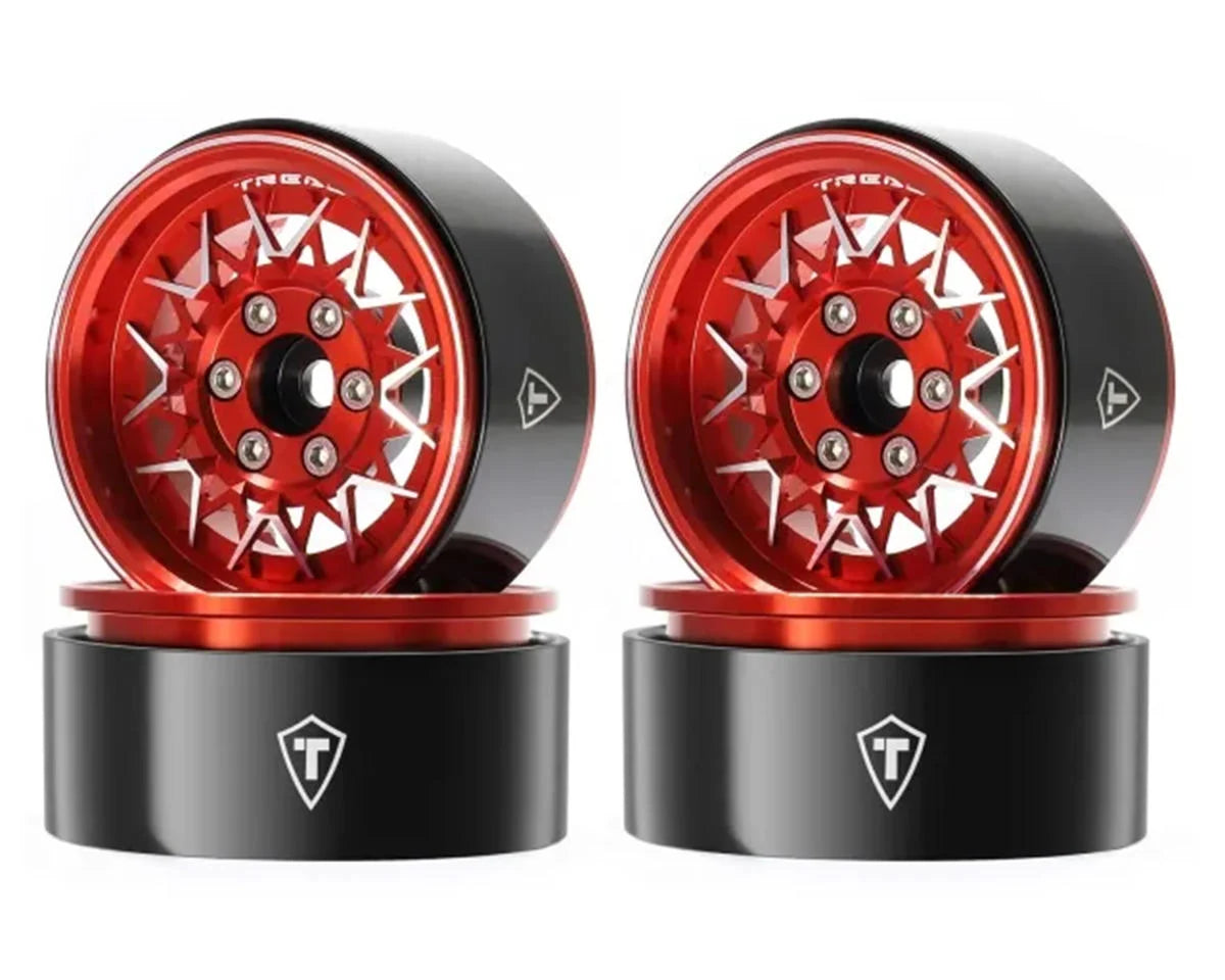 Treal Hobby Type V 1.9" V-Spoke Beadlock Wheels (4)