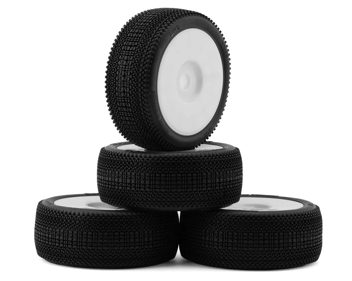 TZO Tires 501 1/8 Buggy Non-Glued Tire Set (White) (4) (Medium) - - AMain Distributing