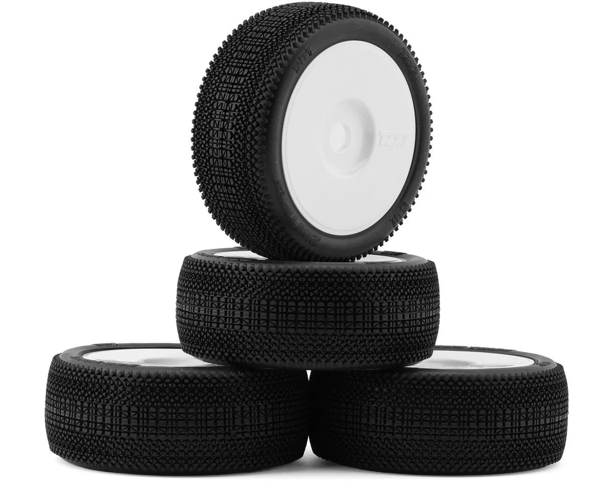 TZO Tires 501 1/8 Buggy Non-Glued Tire Set (White) (4) (Ultra Soft) - - AMain Distributing