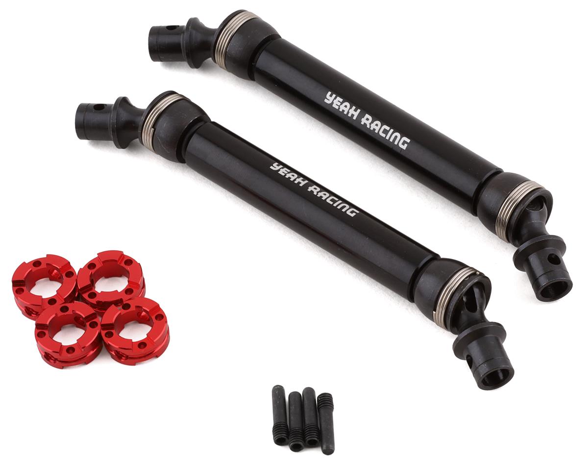 Yeah Racing Axial Capra 1.9 Front & Rear Steel Center Driveshafts (Black) (2) - - AMain Distributing