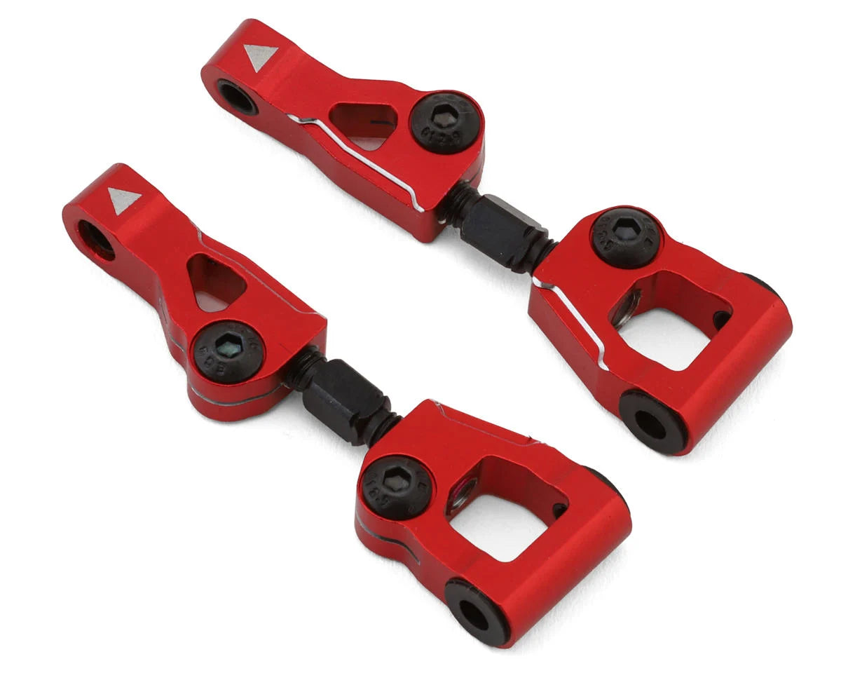 Yeah Racing Kyosho Fazer MK2 Aluminum Rear Upper Arms (Red) - stpatty - AMain Distributing