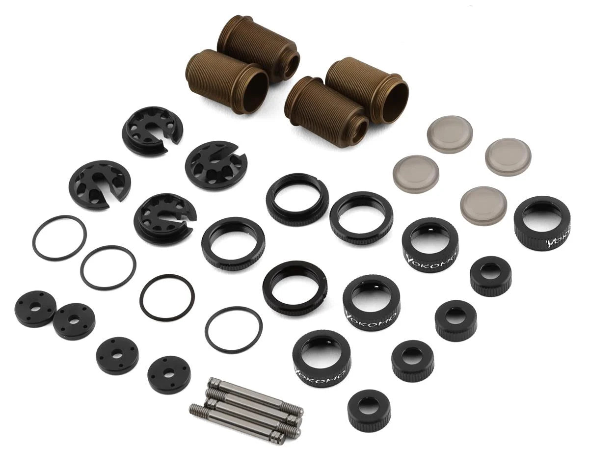 Yokomo Aluminum SLF Big Bore Kashima Coated Drift Shocks Set - stpatty - AMain Distributing