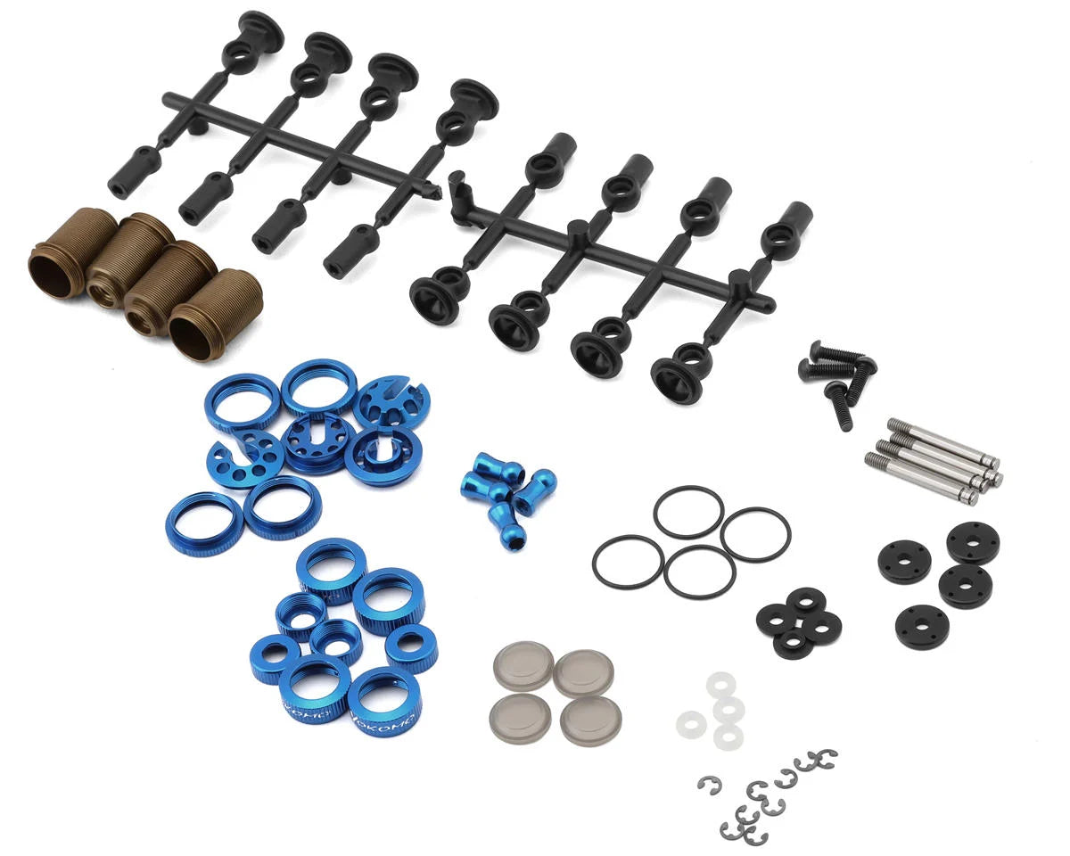 Yokomo Aluminum SLF Big Bore Kashima Coated Drift Shocks Set - stpatty - AMain Distributing