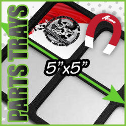 CowRC PRO MAG - 5" x 5" Screw and Part Tray (4 Compartment) - Accessories - CowRC