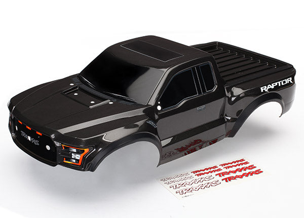 Traxxas 2017 Ford Raptor Pre-Painted Short Course Slash 2WD Body (Black) - rc body - Traxxas