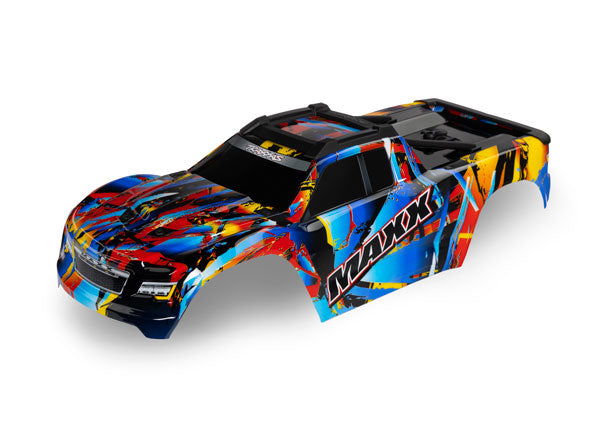 Traxxas Body, Maxx V2, Rock n' Roll (painted, decals applied) - rc body - Traxxas
